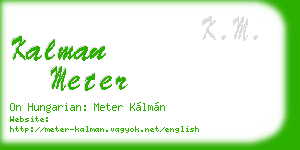 kalman meter business card